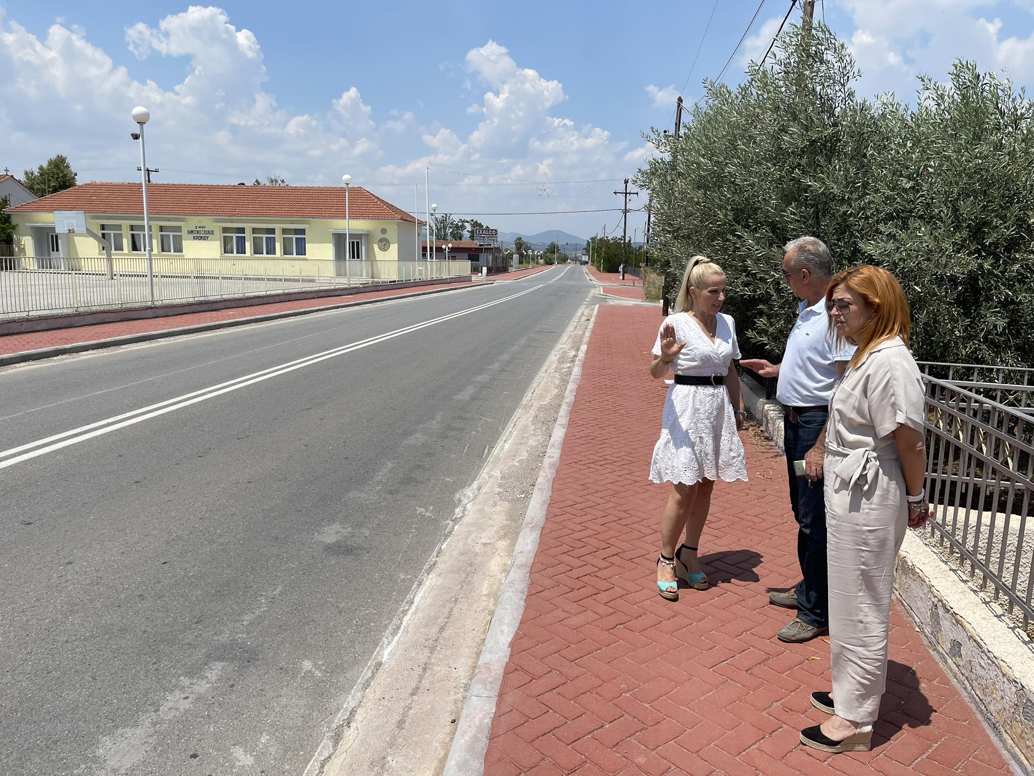 Ολοκληρώθηκε η κατασκευή κρασπέδων και πεζοδρομίων στο Κρόκιο από την Περιφέρεια Θεσσαλίας