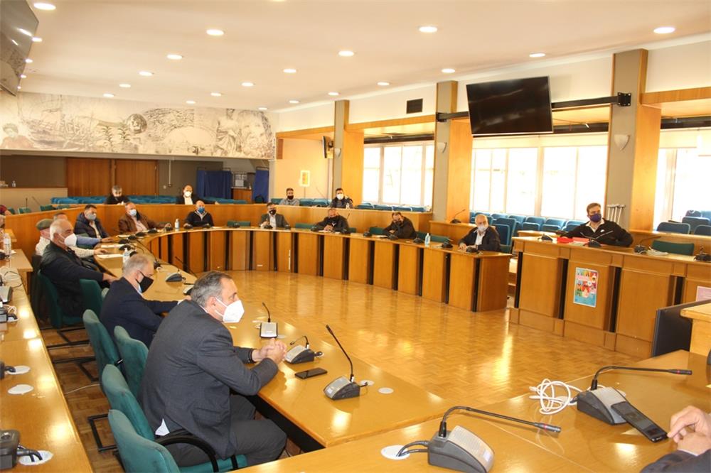  Σύσκεψη συνεργασίας υπό τον Περιφερειάρχη Θεσσαλίας για  τις αποζημιώσεις  αγροτών και κτηνοτρόφων από τους συνεχόμενους παγετούς