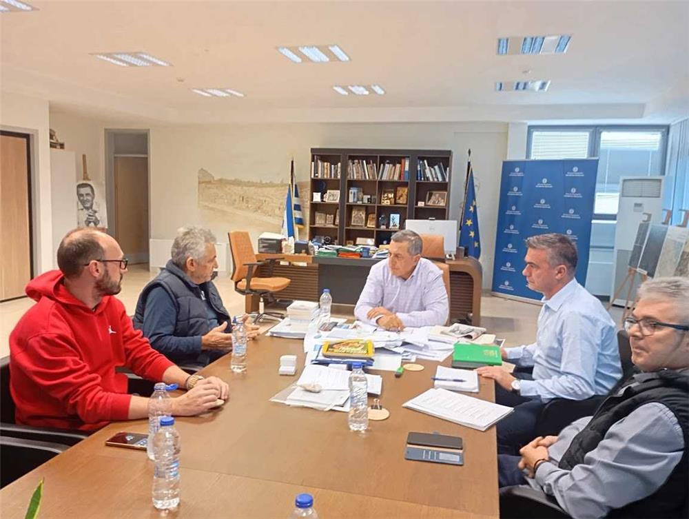 Συνάντηση Περιφερειάρχη Θεσσαλίας Δημ. Κουρέτα με τον Πανελλήνιο Σύλλογο Πληγέντων Κτηνοτρόφων