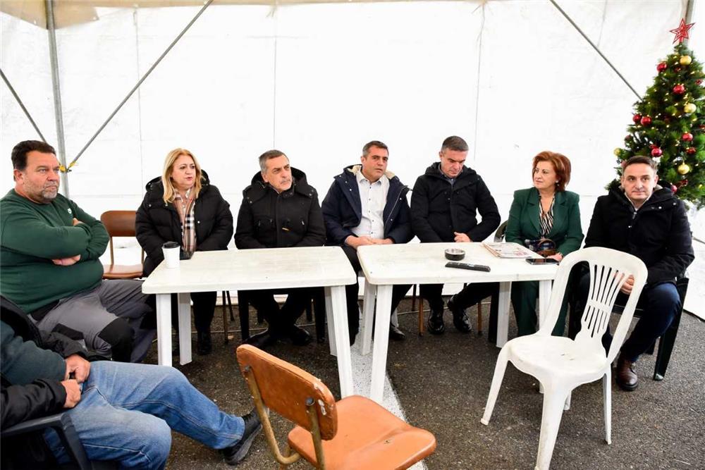 Στον Κόμβο του Ε65 ο Περιφερειάρχης Θεσσαλίας Δημήτρης Κουρέτας
